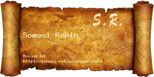 Somosi Robin névjegykártya